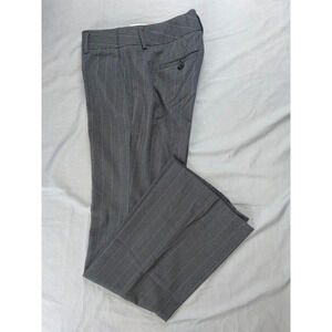 Banana Republic Martin Fit Washable Dress Pants, Trousers. Gray Pinstripe, 2 EUC